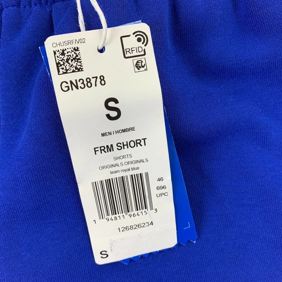 Adidas Mens Originals Forum 10" Drawstring Sweat Shorts Blue S - Picture 2 of 4